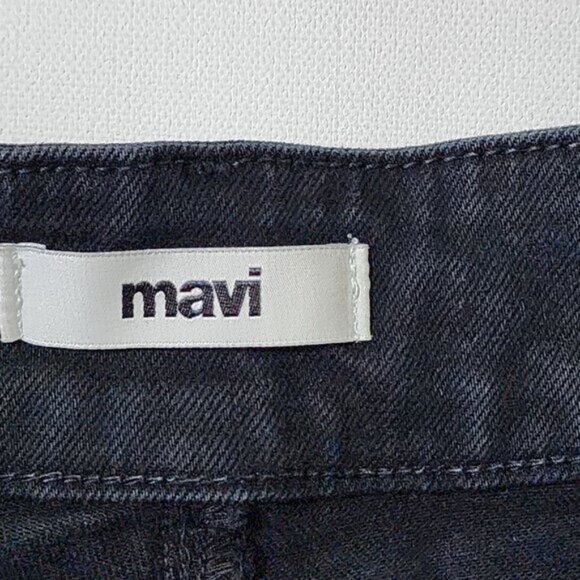 Mavi Black Wash High Rise Elise Cargo Jeans - Picture 7 of 8